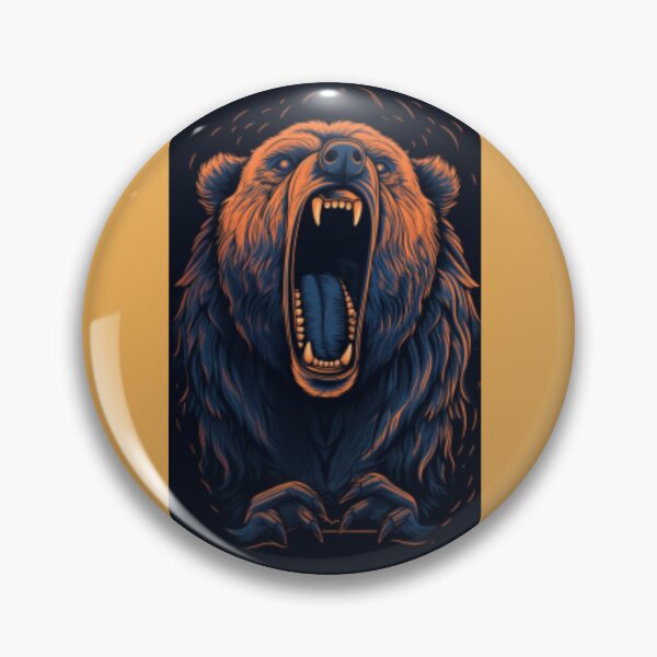 Item preview, Illustrated image of a roaring bear designed and sold by dygo1986.