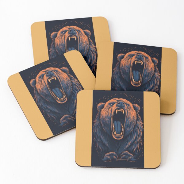 Item preview, Illustrated image of a roaring bear designed and sold by dygo1986.