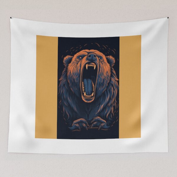 Item preview, Illustrated image of a roaring bear designed and sold by dygo1986.