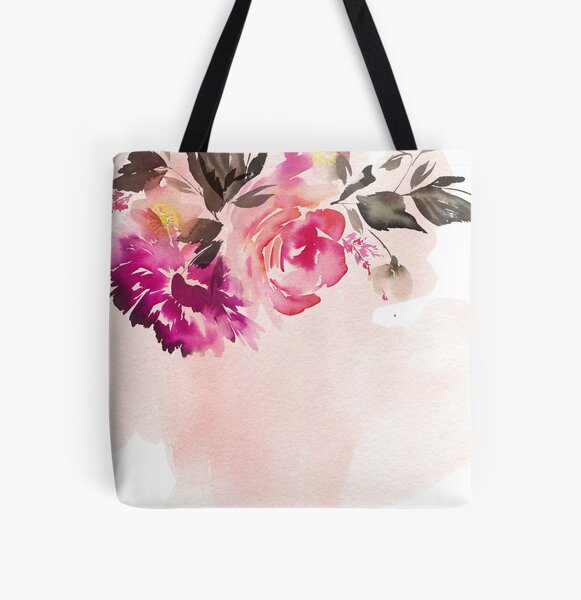 ZJEOQOQ Flower Floral Bike Tote Bag