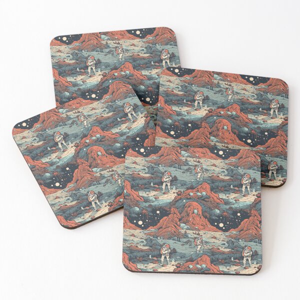 Item preview, Pattern Astronauts Exploring Planets Cartoon Style designed and sold by Arncil.