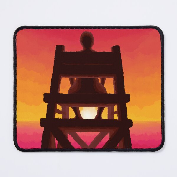 Item preview, Lifeguard Duty at Sunset designed and sold by burneyarts.