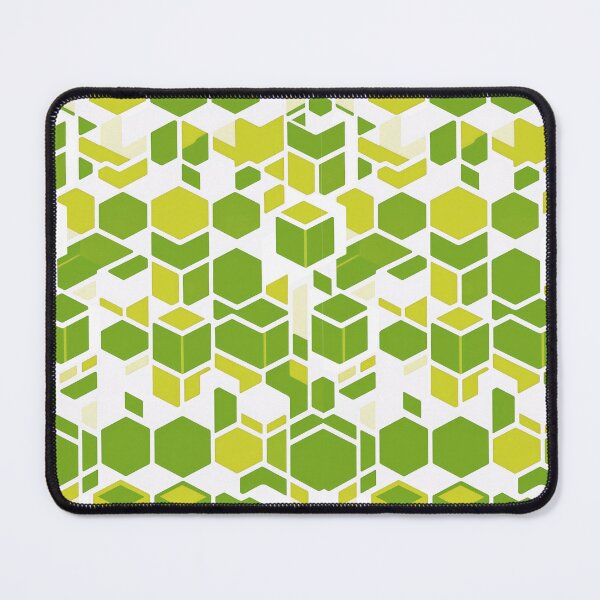 Item preview, Green Geometric Cubes Design designed and sold by Digi Artworks Store.