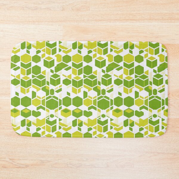Item preview, Green Geometric Cubes Design designed and sold by Digi Artworks Store.