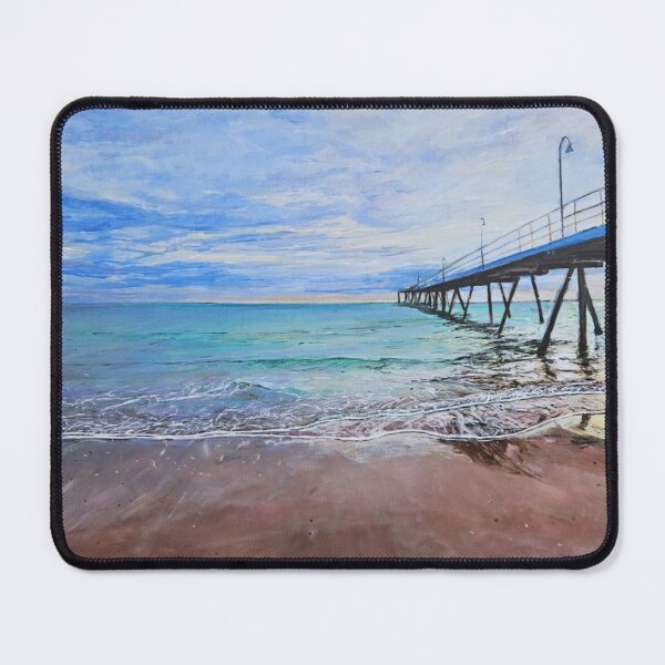 Item preview, Glenelg Jetty at sunset designed and sold by ChristineDavisArt.