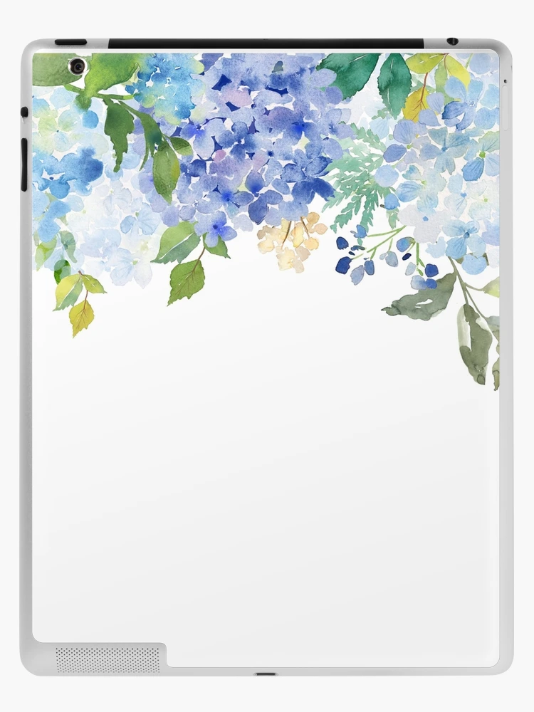 White Abstract Flowers Over Purple and Blue Cloud Mix - Skin Decal Vin –  TheSkinDudes