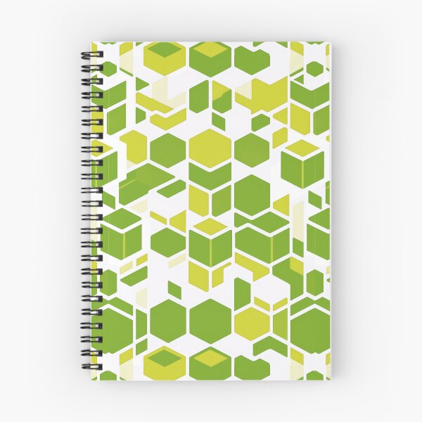 Item preview, Green Geometric Cubes Design designed and sold by Digi Artworks Store.