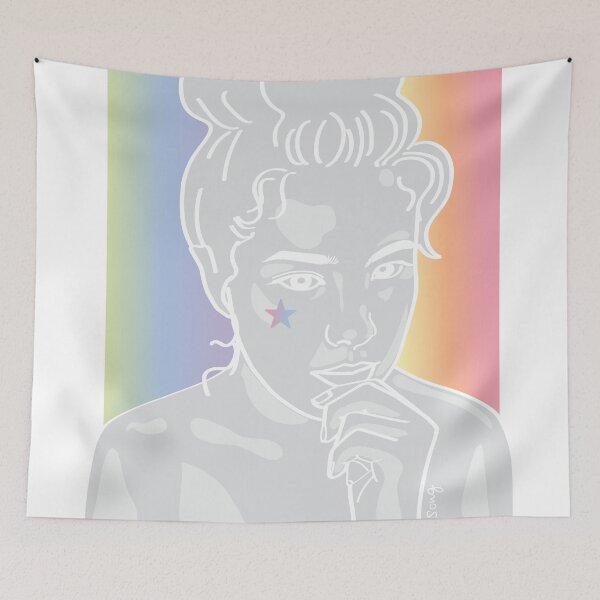 Item preview,  Portrait 1-Rainbow with lady designed and sold by SeptemberMarket.