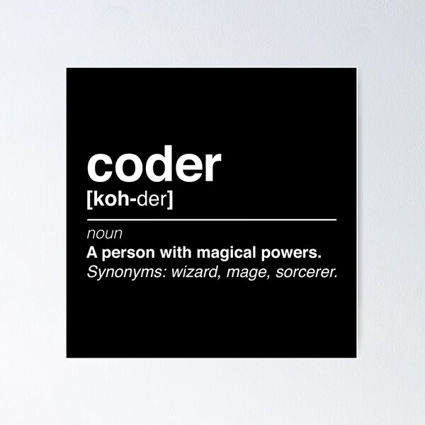 Artikel-Vorschau von Coder-Definition, designt und verkauft von KeepOnCoding.
