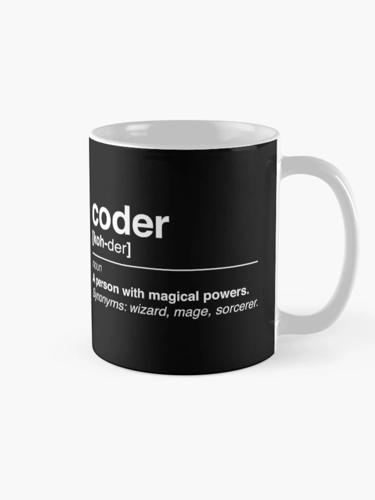 Thumbnail 3 of 6, Coffee Mug, Coder definition designed and sold by KeepOnCoding.