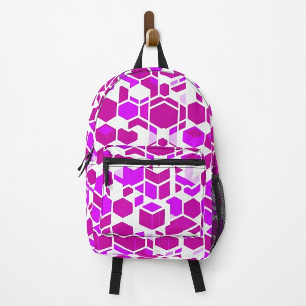 Item preview, Cool Hot Pink Cubes Squares Patterns designed and sold by Digi Artworks Store.