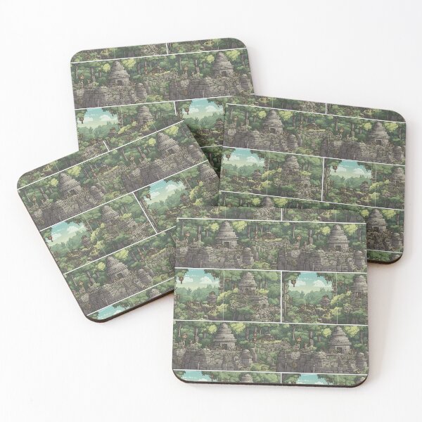 Item preview, Pattern Comic Forgotten Jungle City Cartoon Style designed and sold by Arncil.
