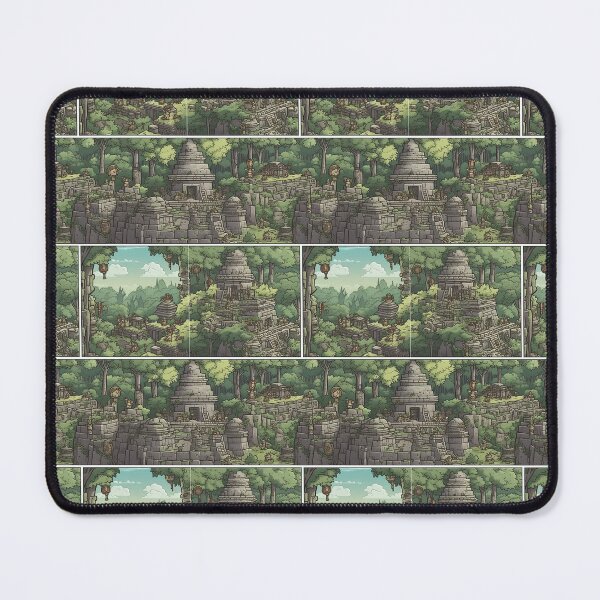 Item preview, Pattern Comic Forgotten Jungle City Cartoon Style designed and sold by Arncil.