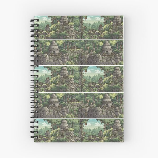 Item preview, Pattern Comic Forgotten Jungle City Cartoon Style designed and sold by Arncil.