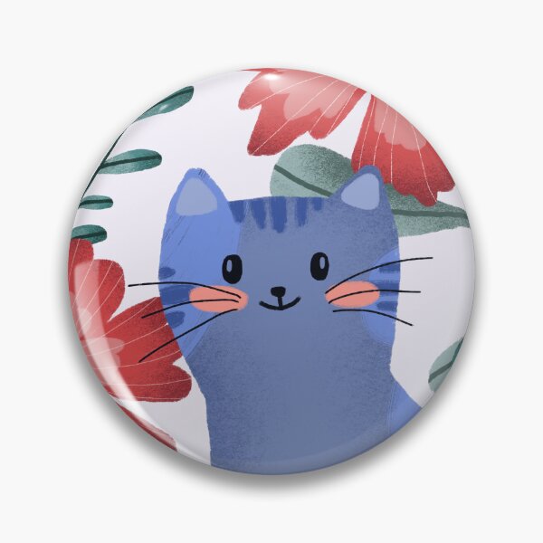 Item preview, Friendly blue cat designed and sold by pinkyfish1010.