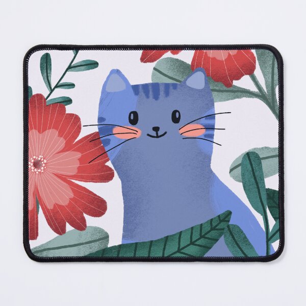 Item preview, Friendly blue cat designed and sold by pinkyfish1010.