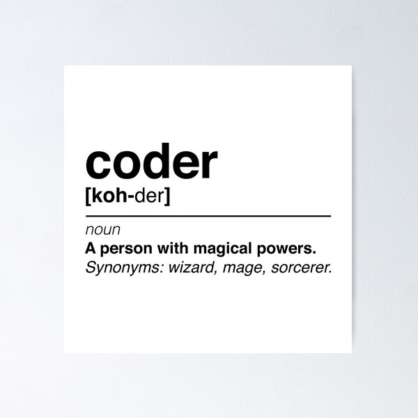 Artikel-Vorschau von Coder-Definition, designt und verkauft von KeepOnCoding.