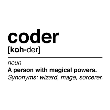 Artwork thumbnail, Coder definition by KeepOnCoding