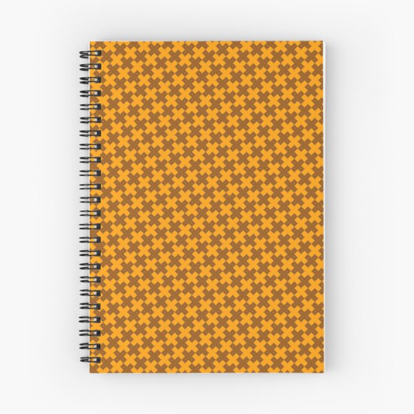 Item preview, 70s style orange-brown cross pattern designed and sold by candlewithhare.