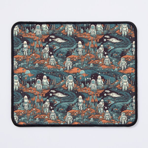 Item preview, Pattern Astronauts Exploring Distant Planets Cartoon Style designed and sold by Arncil.