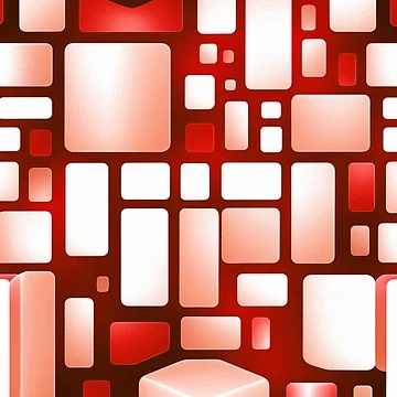 Artwork thumbnail, Red Cube Pattern by Digi Artworks Store