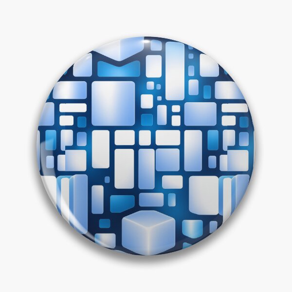 Item preview, Blue Geometric Pattern designed and sold by Digi Artworks Store.