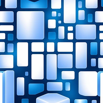 Artwork thumbnail, Blue Geometric Pattern by Digi Artworks Store