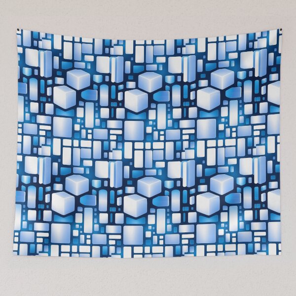 Item preview, Blue Geometric Pattern designed and sold by Digi Artworks Store.