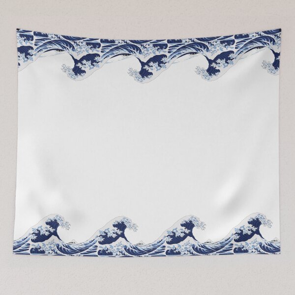 Item preview, The Great Wave Repeating - Blue designed and sold by CarrDesigns.