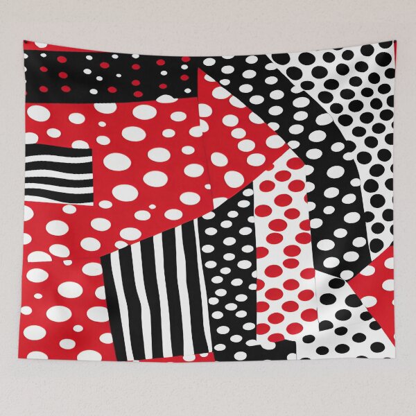 Item preview, Abstract Vertical Horizontal Stripes and Circular Sections Design designed and sold by deniselynnimage.
