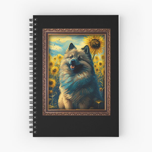 Item preview, Keeshond Sunflower Painting Adorable Dog designed and sold by rafaeltto.