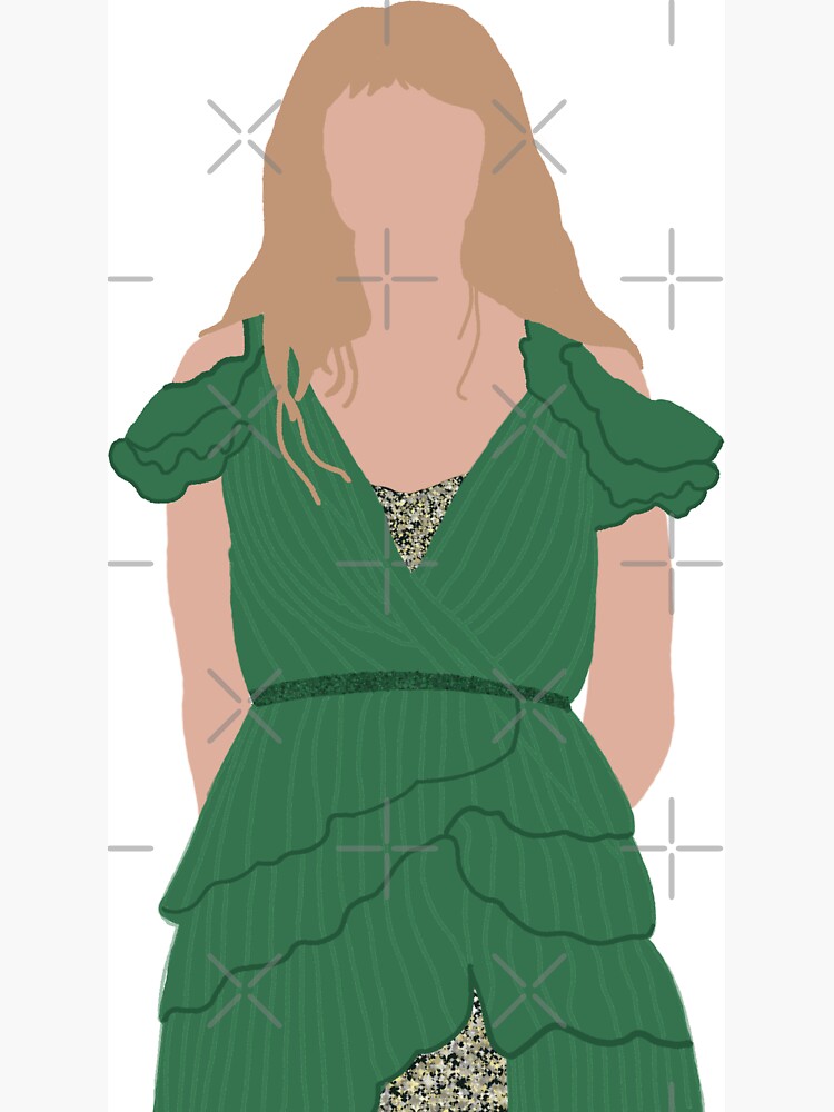 Taylor Swift The Eras Tour Green Dress Stickers" Magnet for Sale by nerfie  | Redbubble