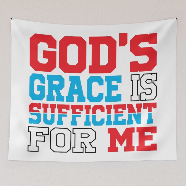 Item preview, God's grace is sufficient for me T-shirt, Sticker and logo designed and sold by Billium Halder.