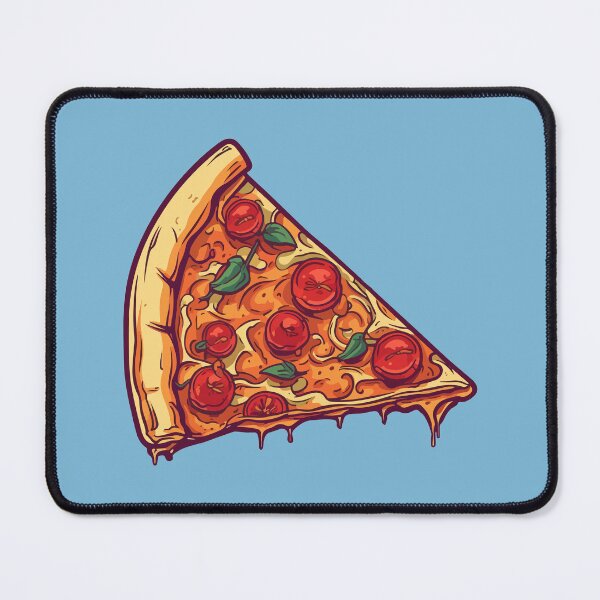 Item preview, Delicious Pizza Slice Tomato Basil Cartoon Style designed and sold by Arncil.