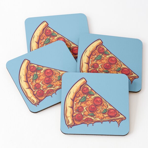 Item preview, Delicious Pizza Slice Tomato Basil Cartoon Style designed and sold by Arncil.