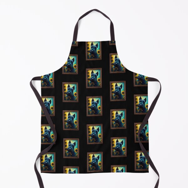 Item preview, Kerry Blue Terrier Sunflower Painting Adorable Dog designed and sold by rafaeltto.