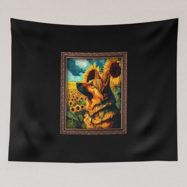 Item preview, King Shepherd Sunflower Painting Adorable Dog designed and sold by rafaeltto.