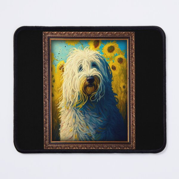 Item preview, Komondor Sunflower Painting Adorable Dog designed and sold by rafaeltto.