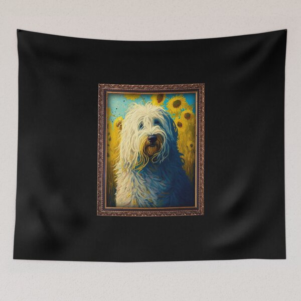 Item preview, Komondor Sunflower Painting Adorable Dog designed and sold by rafaeltto.