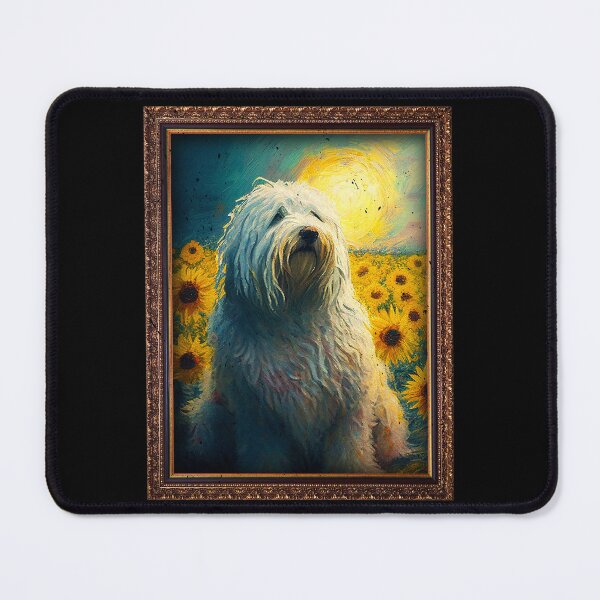 Item preview, Komondor Sunflower Painting Adorable Dog designed and sold by rafaeltto.