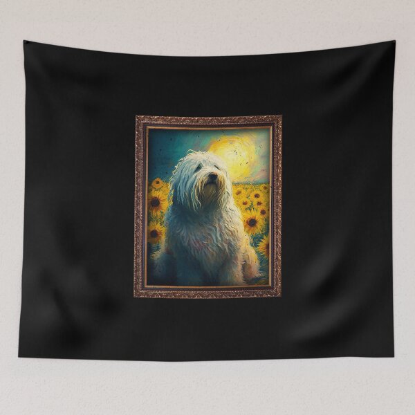 Item preview, Komondor Sunflower Painting Adorable Dog designed and sold by rafaeltto.