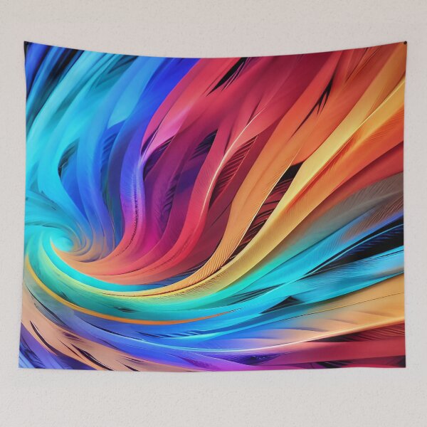 Item preview, Feathered Flurry in a Rainbow of Colors. designed and sold by deniselynnimage.