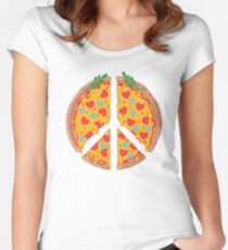 Peazza, Love and Joy Women's Fitted Scoop T-Shirt
