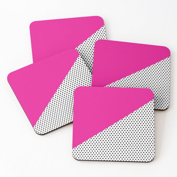 Item preview, Triangle and Polka Dots | Mixed Patterns | Black and Pink designed and sold by rsty11.