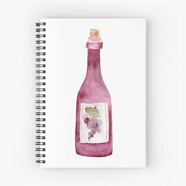 Item preview, Botlle Red Wine Watercolor designed and sold by junkydotcom.