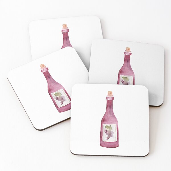 Item preview, Botlle Red Wine Watercolor designed and sold by junkydotcom.