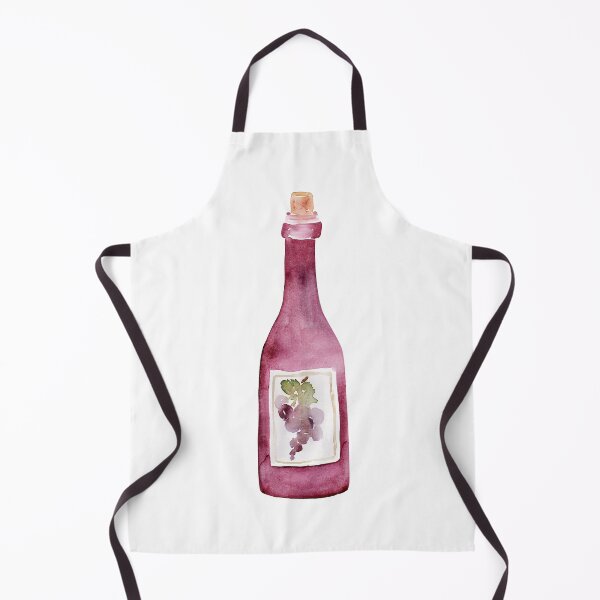 Item preview, Botlle Red Wine Watercolor designed and sold by junkydotcom.