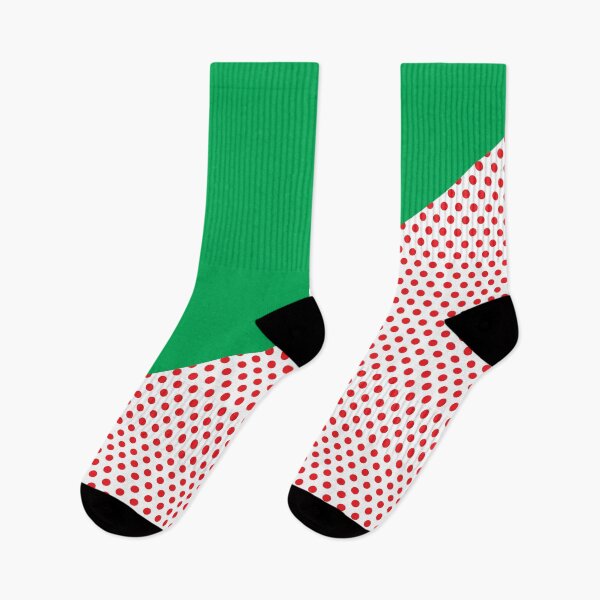 Aperçu de l'œuvre Triangle et pois | Motifs mixtes | Rouge et vert créée et vendue par rsty11.