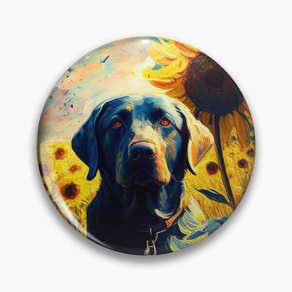 Item preview, Lab Pointer Sunflower Painting Adorable Dog designed and sold by rafaeltto.