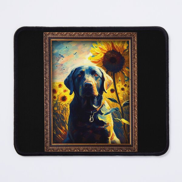Item preview, Lab Pointer Sunflower Painting Adorable Dog designed and sold by rafaeltto.